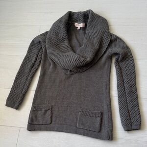 Philosophy Charcoal Cowl Neck Sweater
